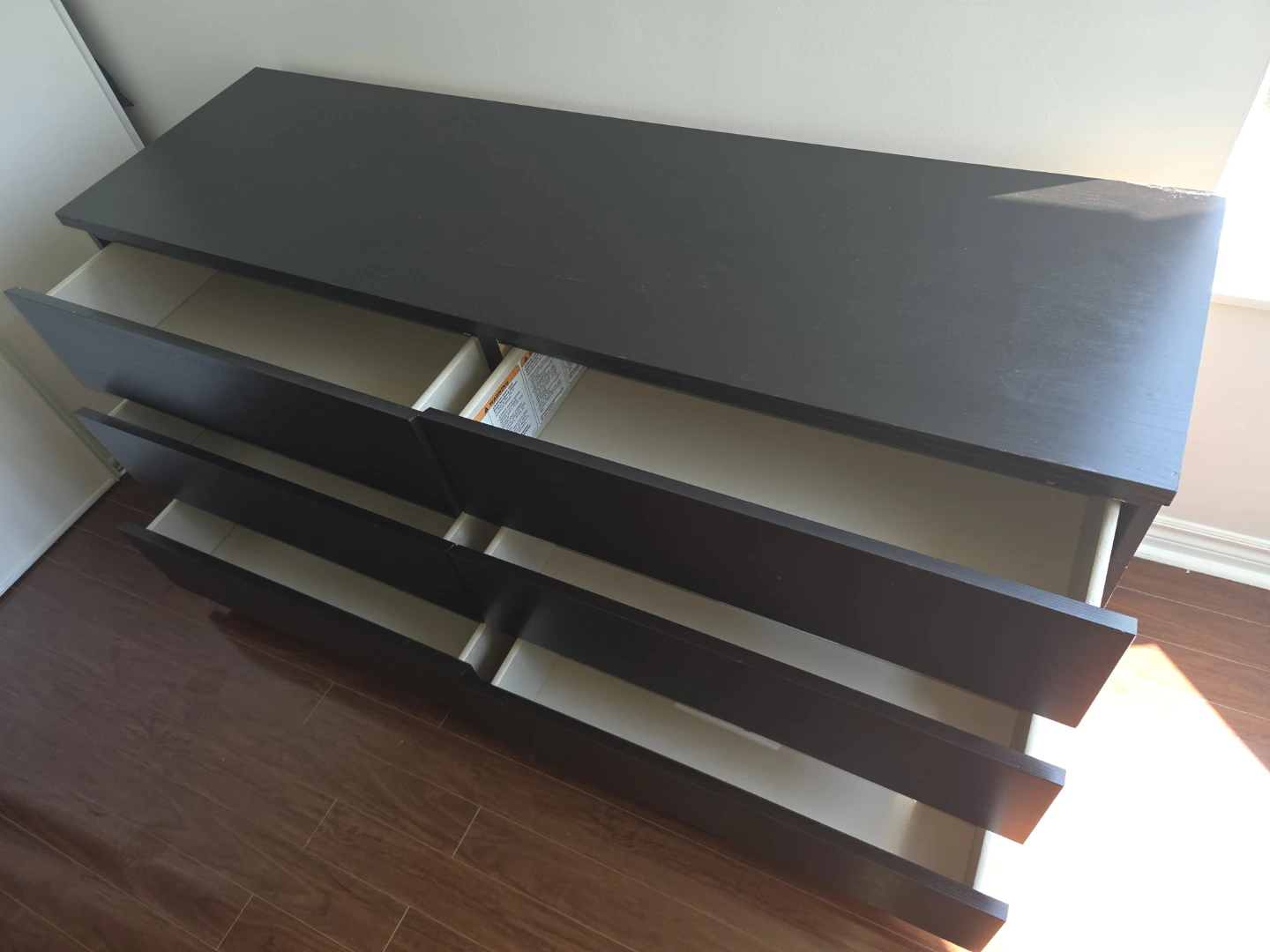 Black 6-Drawer Dresser - photo 2