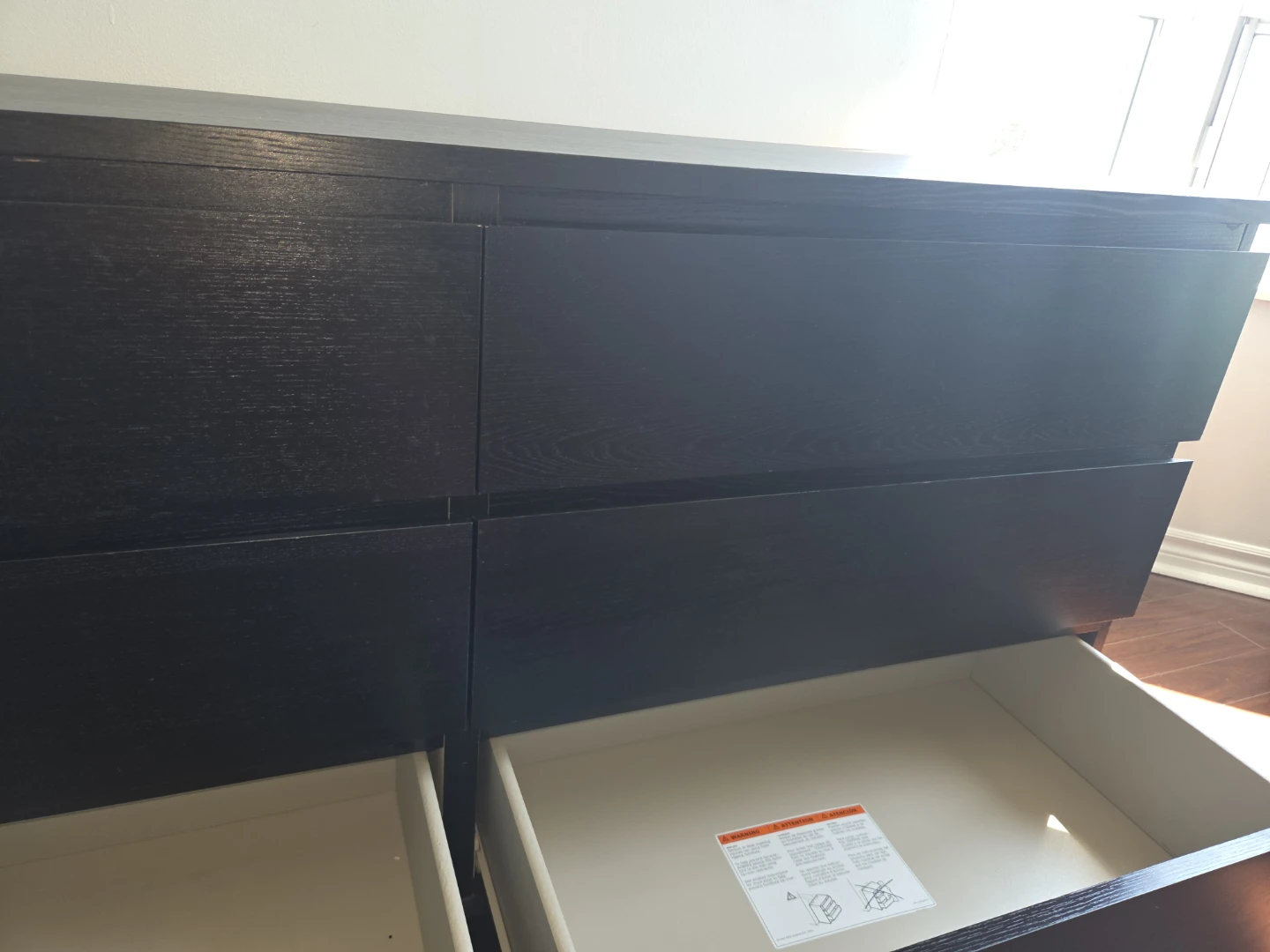 Black 6-Drawer Dresser - photo 3