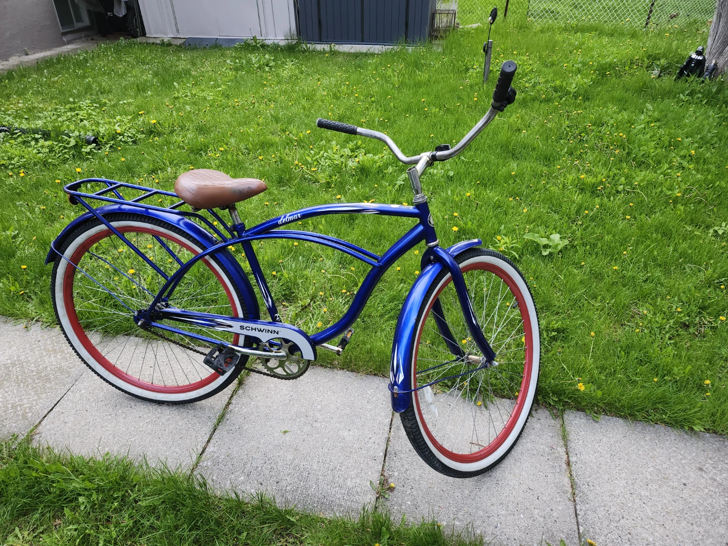 Otiginal Blue Schwinn "Delmar" Cruiser Bicycle