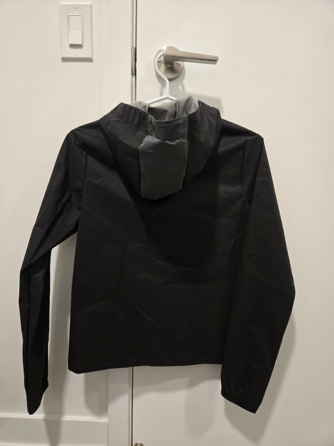 Adidas Black Hooded Windbreaker Jacket XS - photo 2