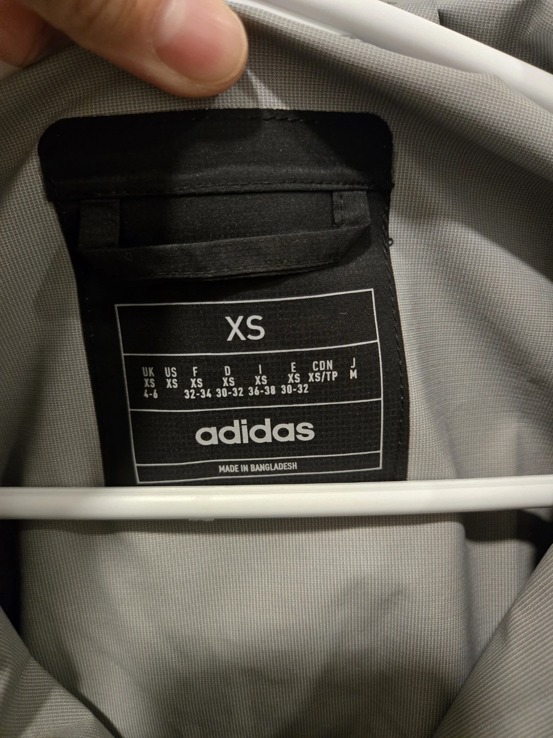 Adidas Black Hooded Windbreaker Jacket XS - photo 3