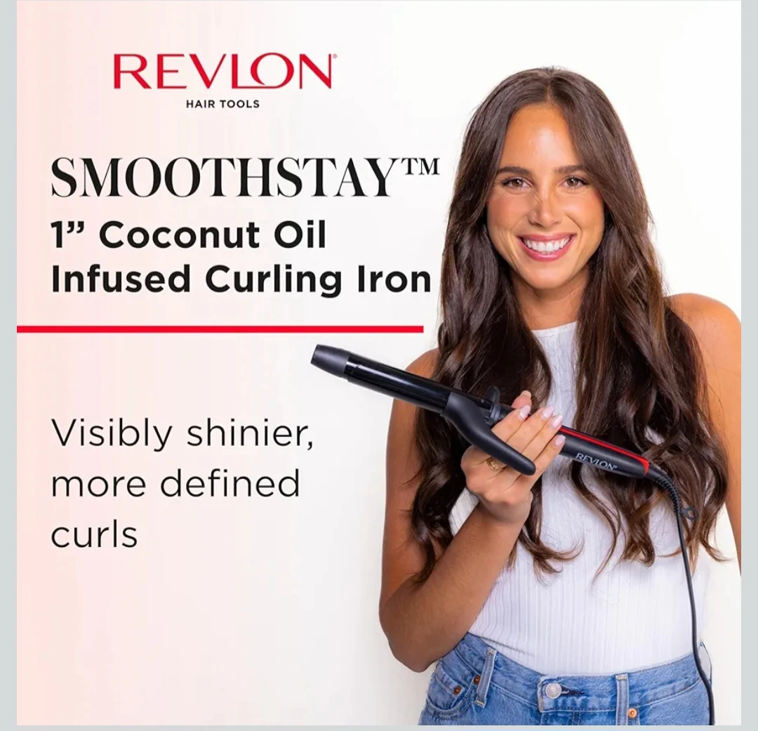 REVLON SmoothStay 1-inch Coconut Oil Infused Curling Iron - photo 4