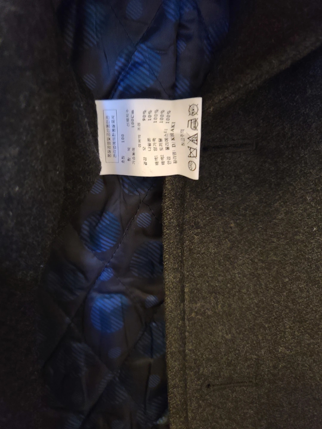 Renoma Paris Homme Grey Wool Blend Coat with Fur Collar
