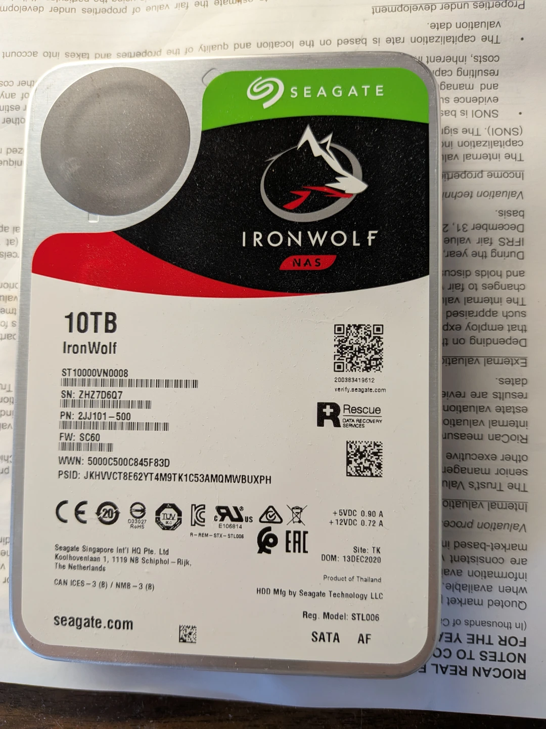 Seagate IronWolf 10TB NAS Internal Hard Drive