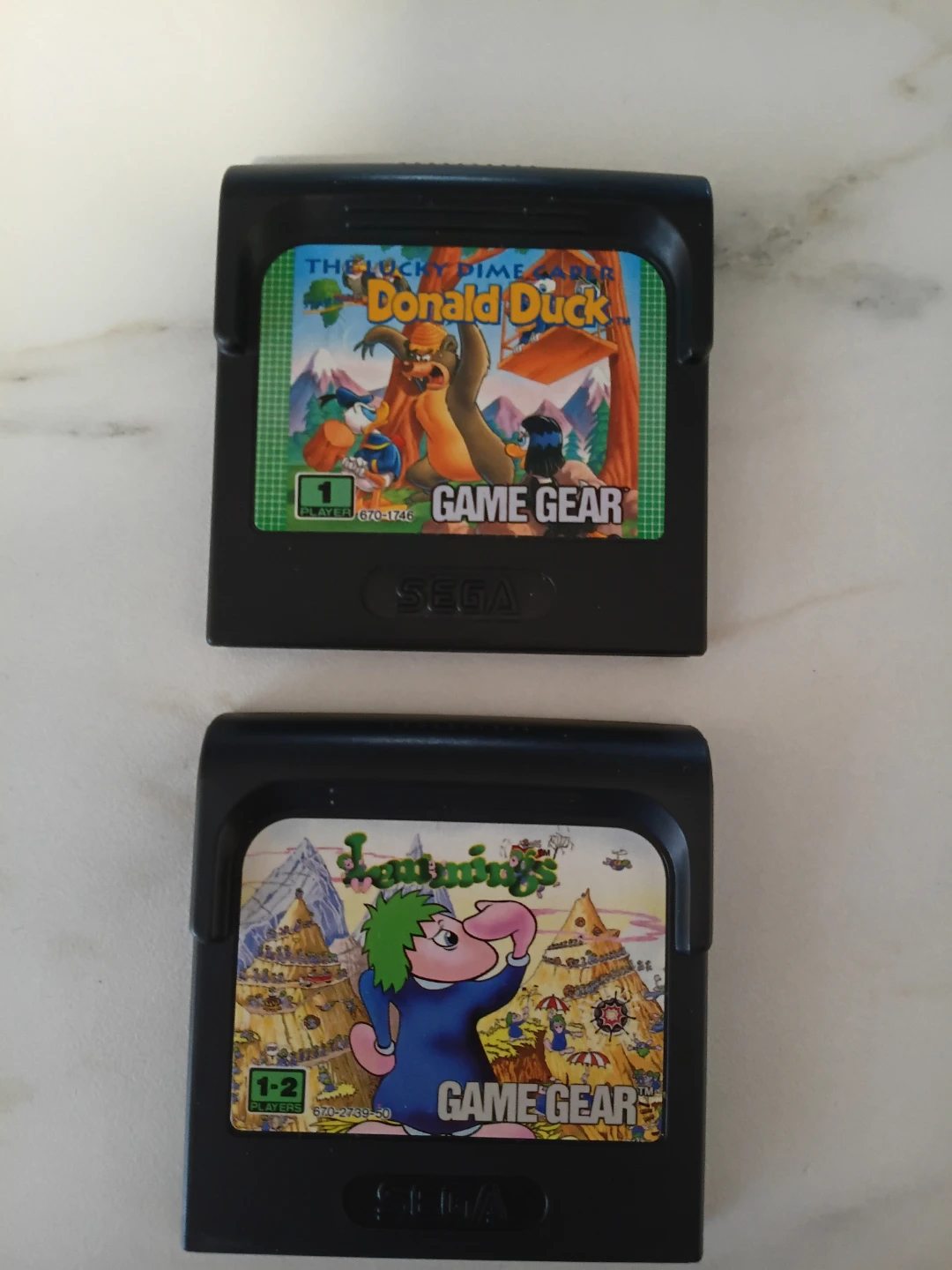 Jeux Game Gear : Donald Duck et Lemmings
