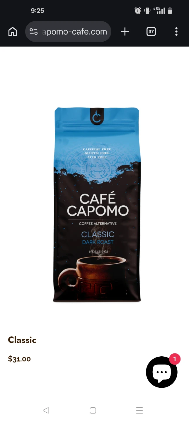 Café Capomo Classic Dark Roast Coffee Alternative