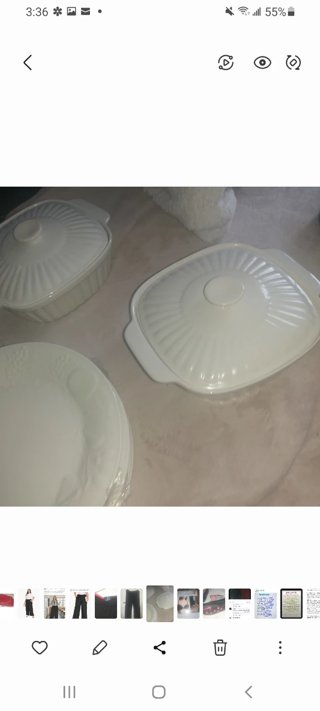 White Ceramic Serving Dishes and Cups