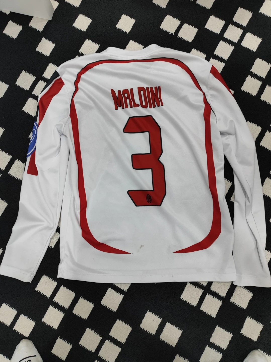 AC Milan Maldini #3 Champions League Jersey - photo 2