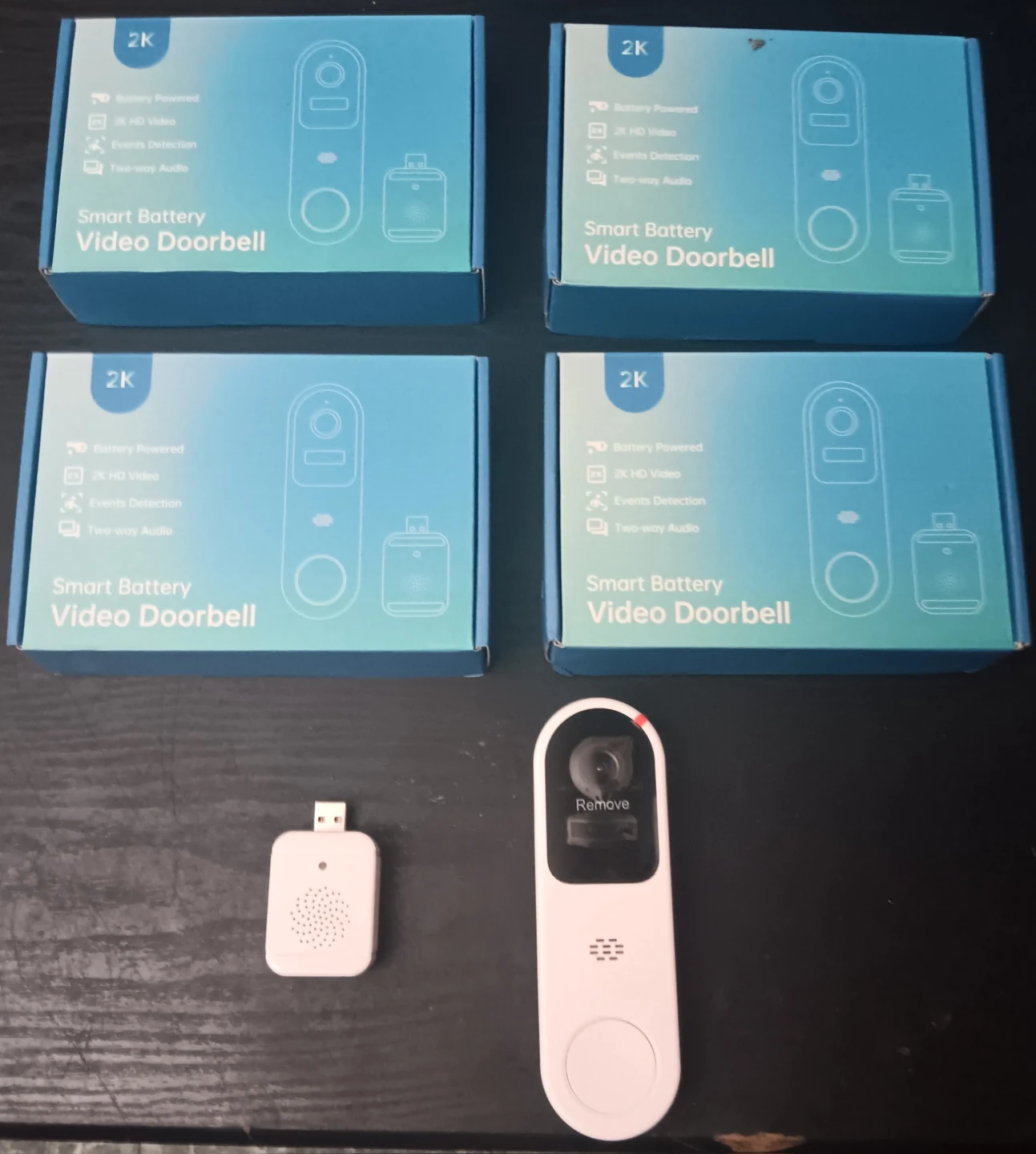 Smart Battery Video Doorbell - 2K HD Video (EACH)