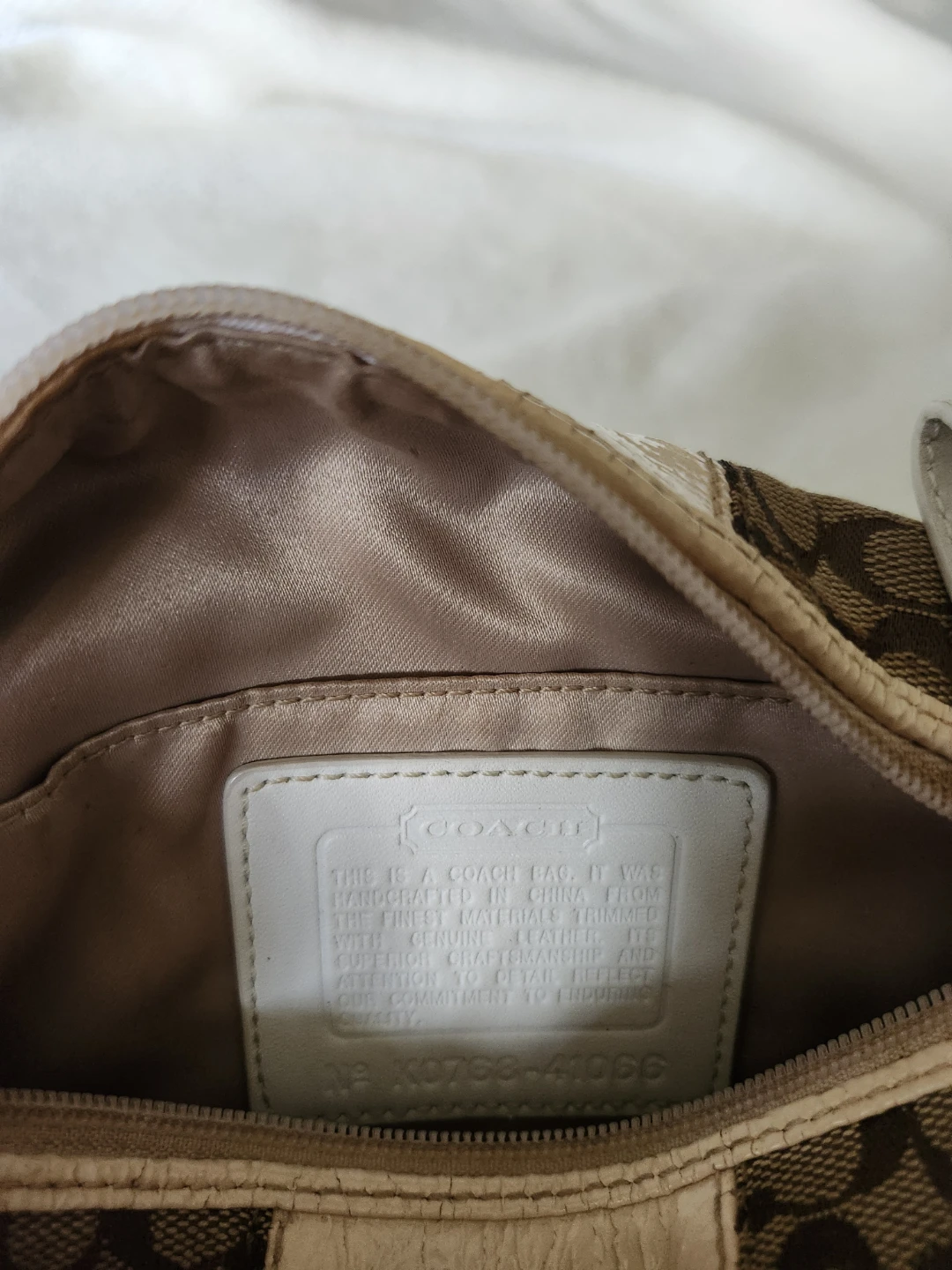 Coach Signature Monogram Canvas & Leather purse bag - photo 3
