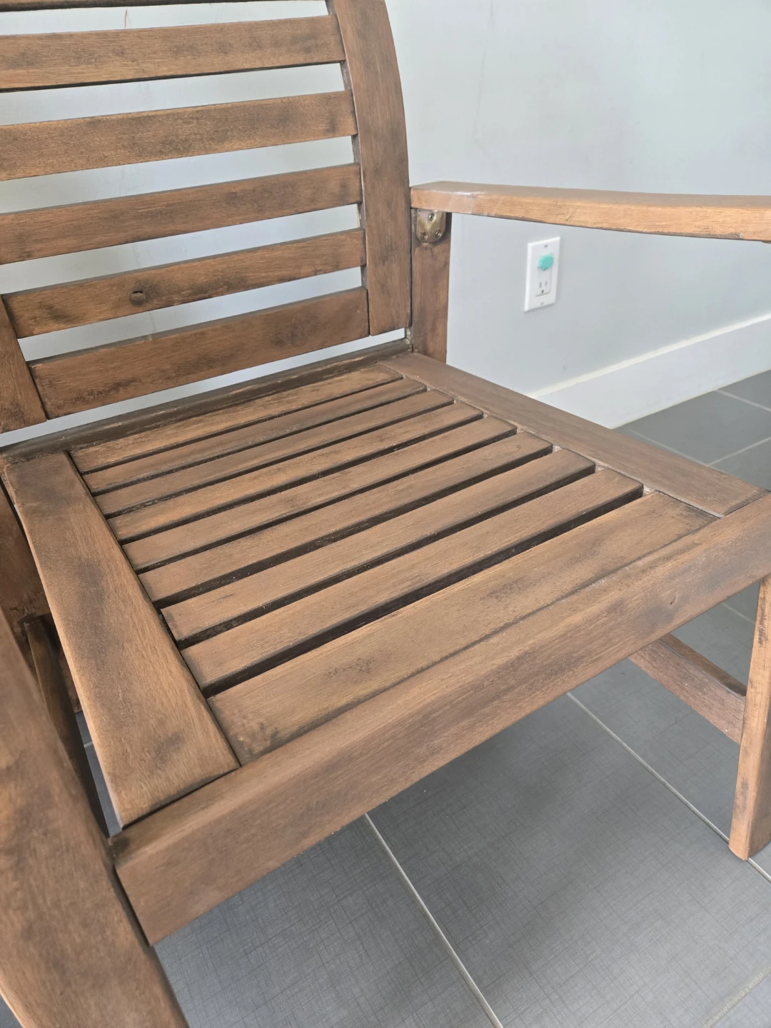 2 newly refinished ikea applaro outdoor patio chairs - photo 4