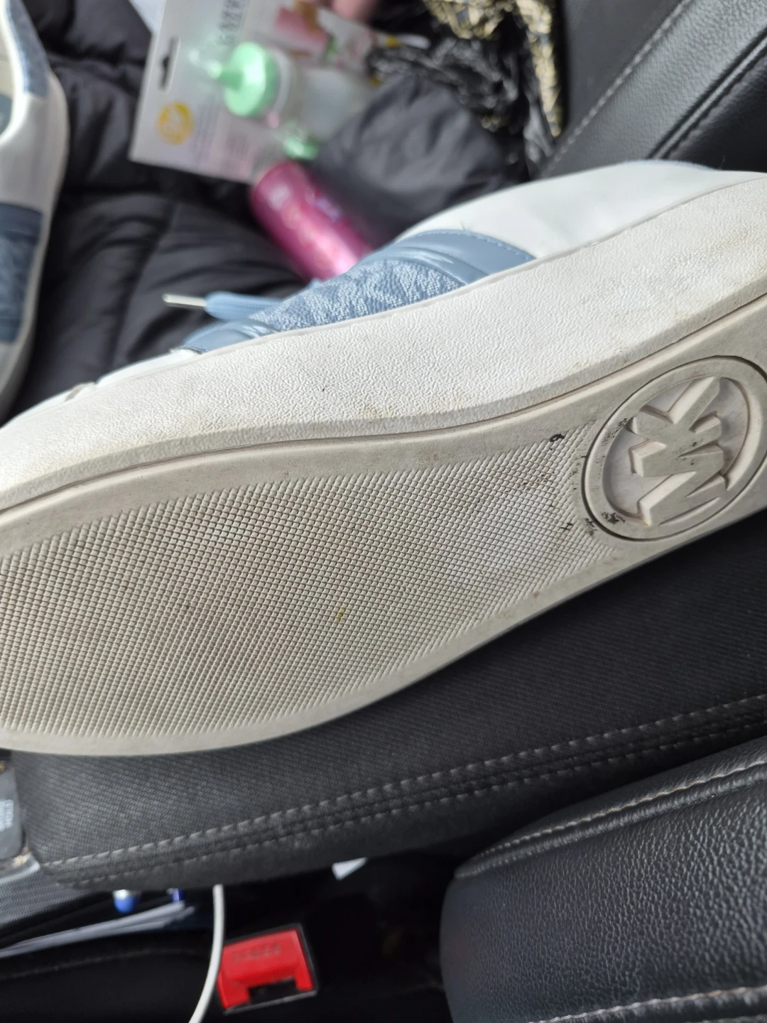 Michael Kors Women's Sneakers Size 8 White Blue Logo - photo 4