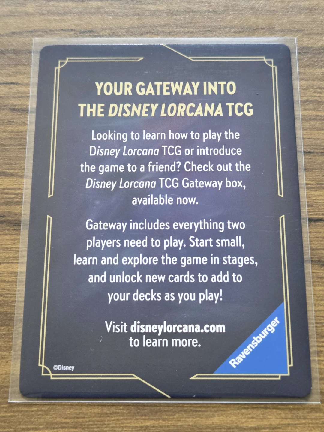 Disney Lorcana Gateway - Maleficent Deck Divider Card - photo 2