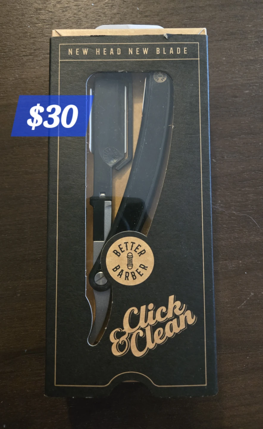 Better Barber Click & Clean Straight Razor