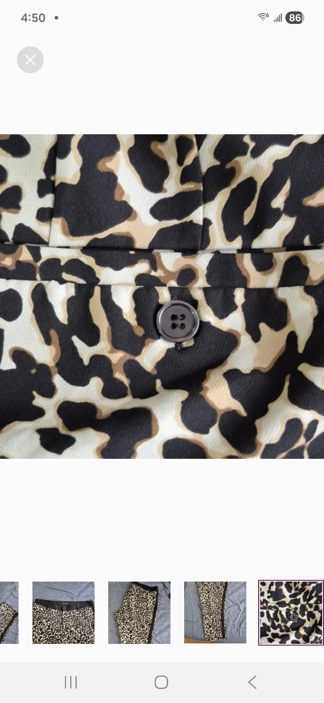 ELOQUII Leopard Print Tuxedo Style Trousers - photo 5