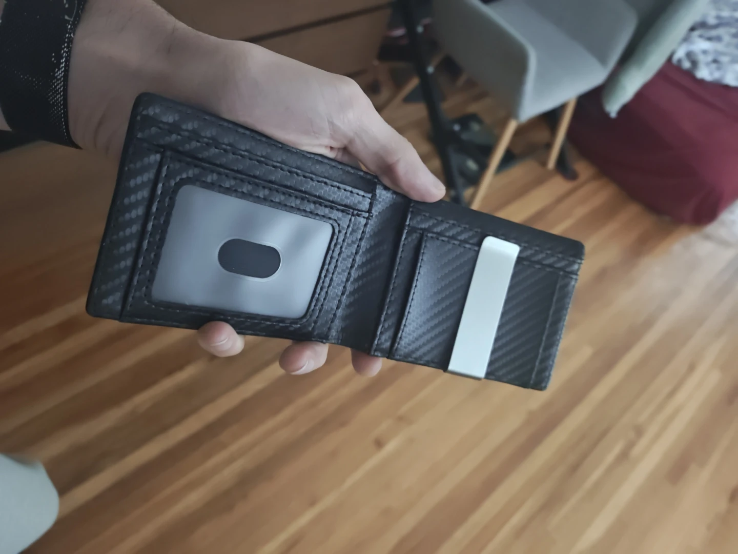 Carbon Fiber Bifold Wallet with Money Clip