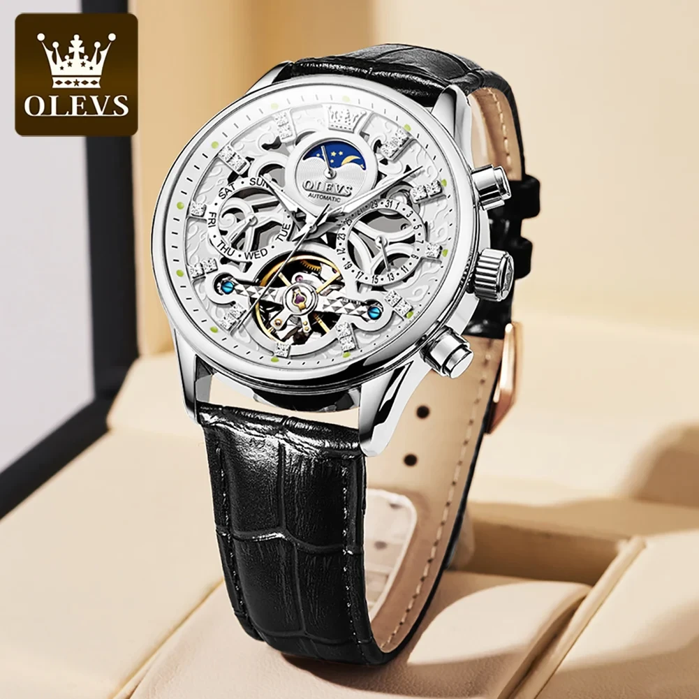 Olevs Automatic Skeleton Watch - photo 5