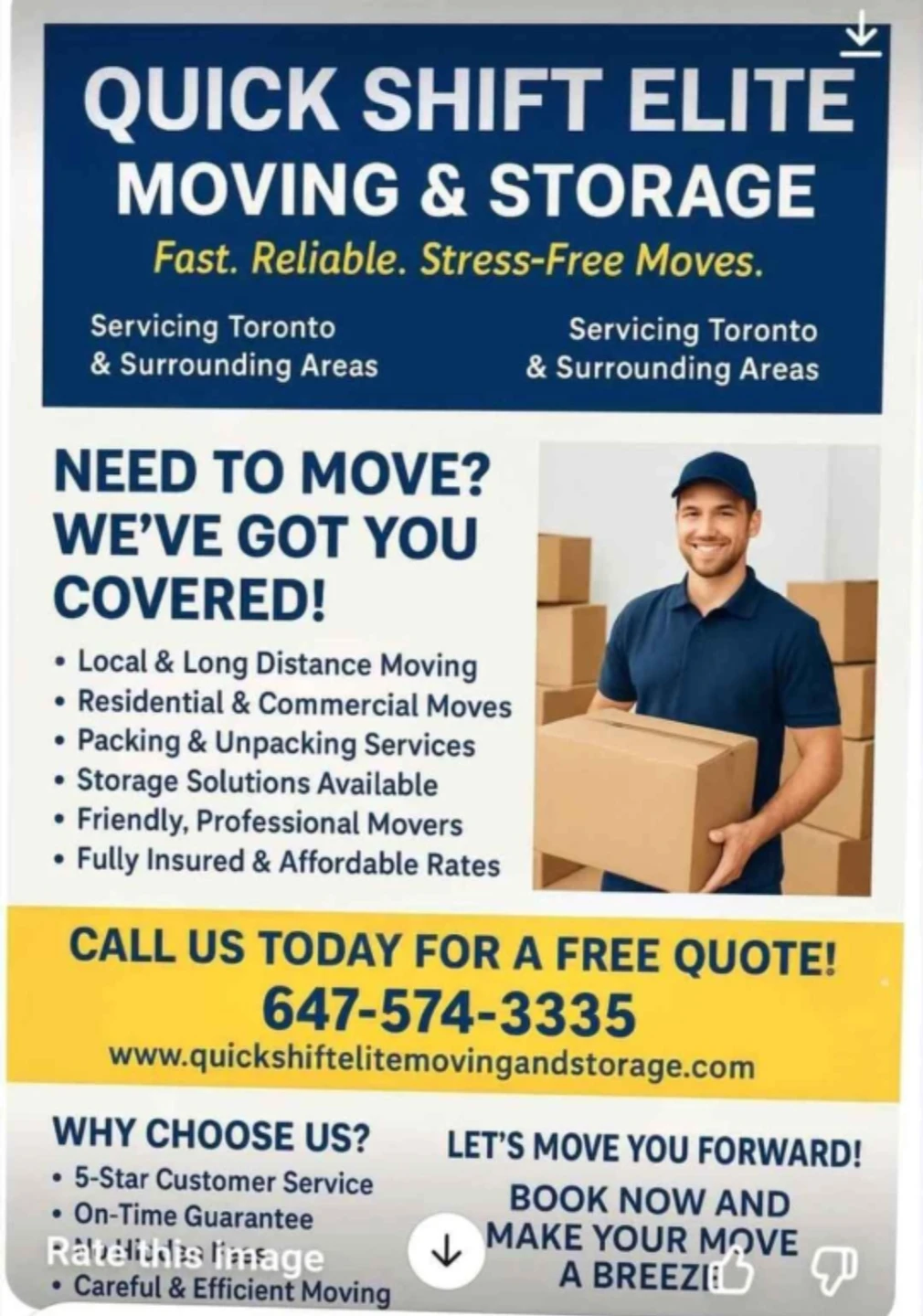 Quick Shift Elite Moving & Storage Services