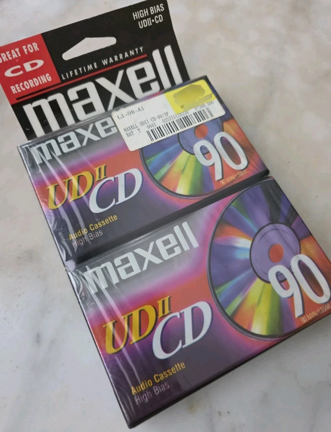 Maxell Audio Cassette Tapes - UDII CD 90 Min High Bias Type