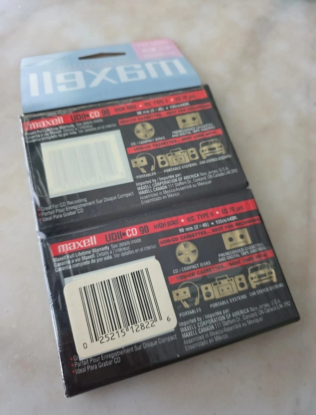 Maxell Audio Cassette Tapes - UDII CD 90 Min High Bias Type - photo 2