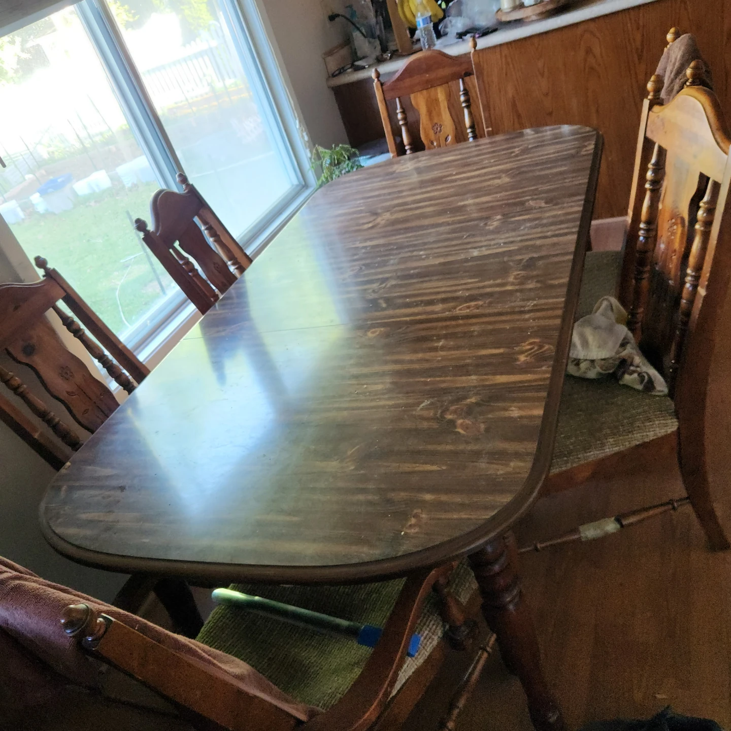 Wooden Dining Table with 6 Chairs - photo 2