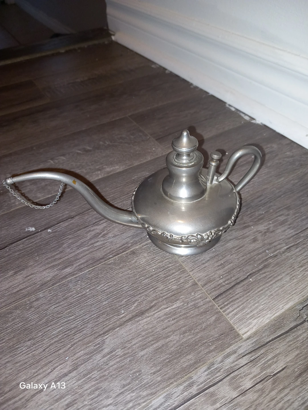 Antique Metal Oil Lamp