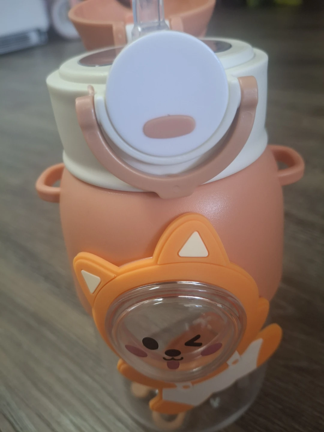 cartoon plastic water and milk cups, portable - photo 2
