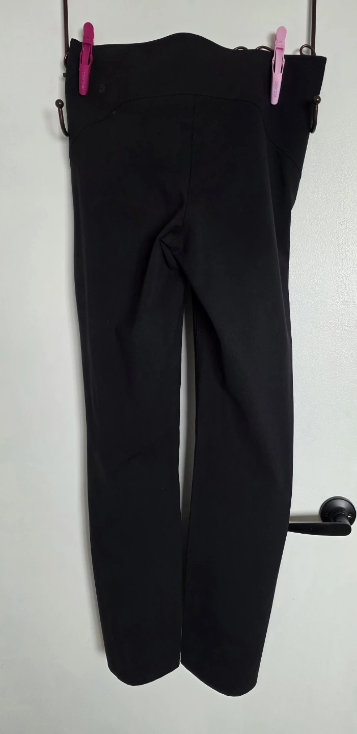 Lululemon Black Wide Leg Pants with Zipper Pocket - photo 2