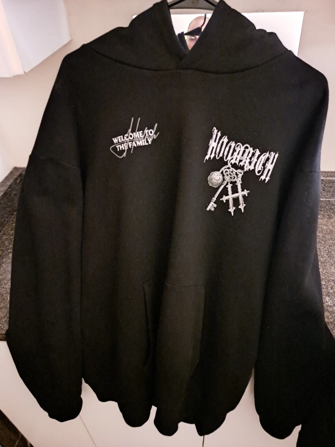 HOODRICH Black Hoodie - Welcome to the Family