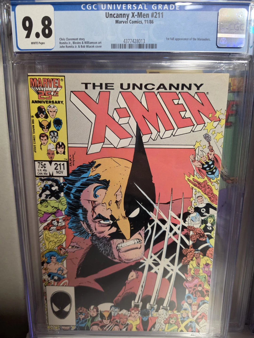 The Uncanny X-Men #211 Marvel Comics 11/86