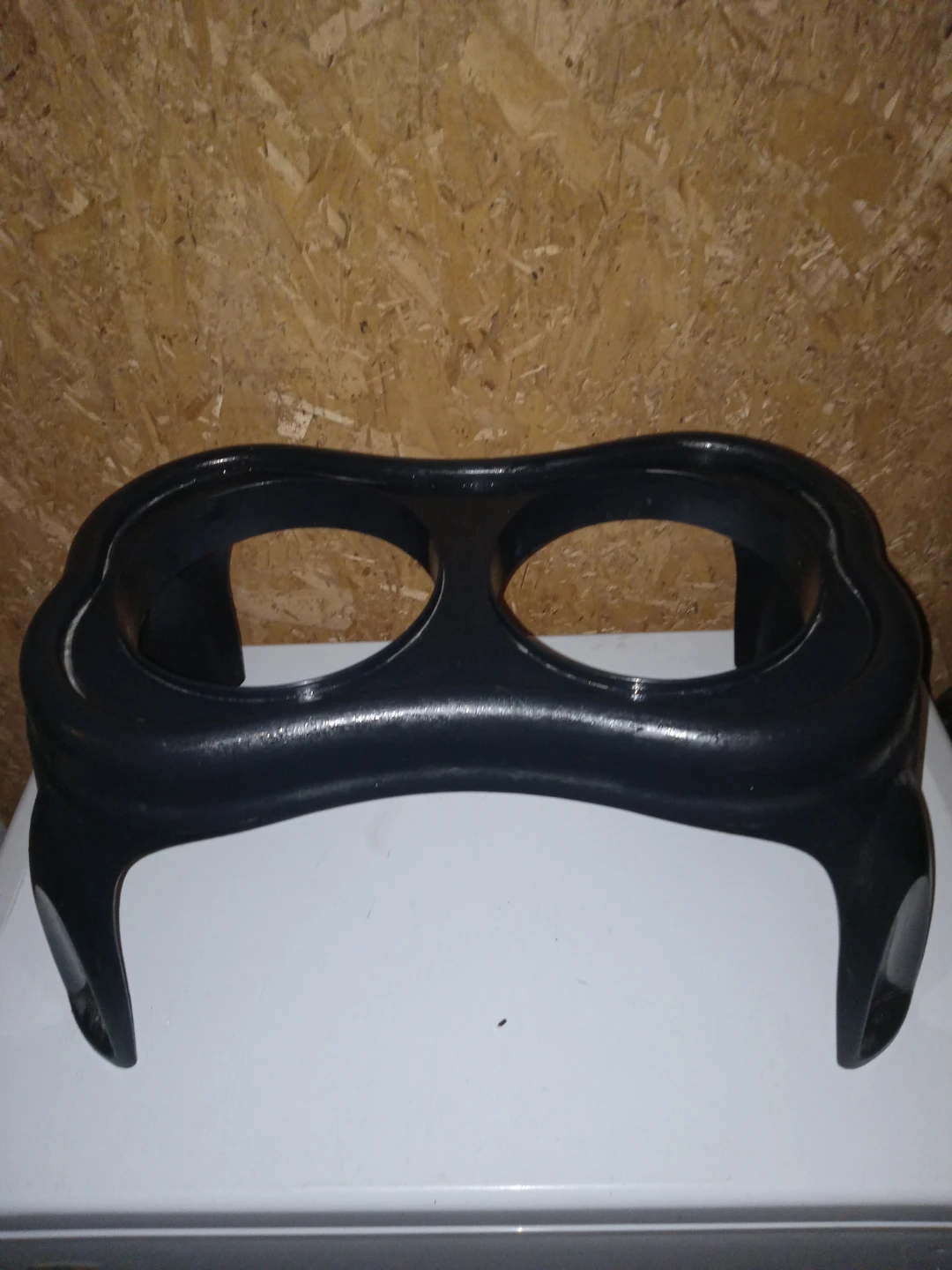 Black Double Pet Bowl Stand