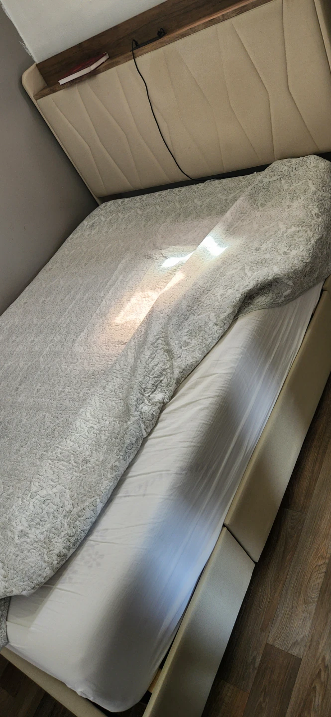 Upholstered Platform Bed Frame with Headboard