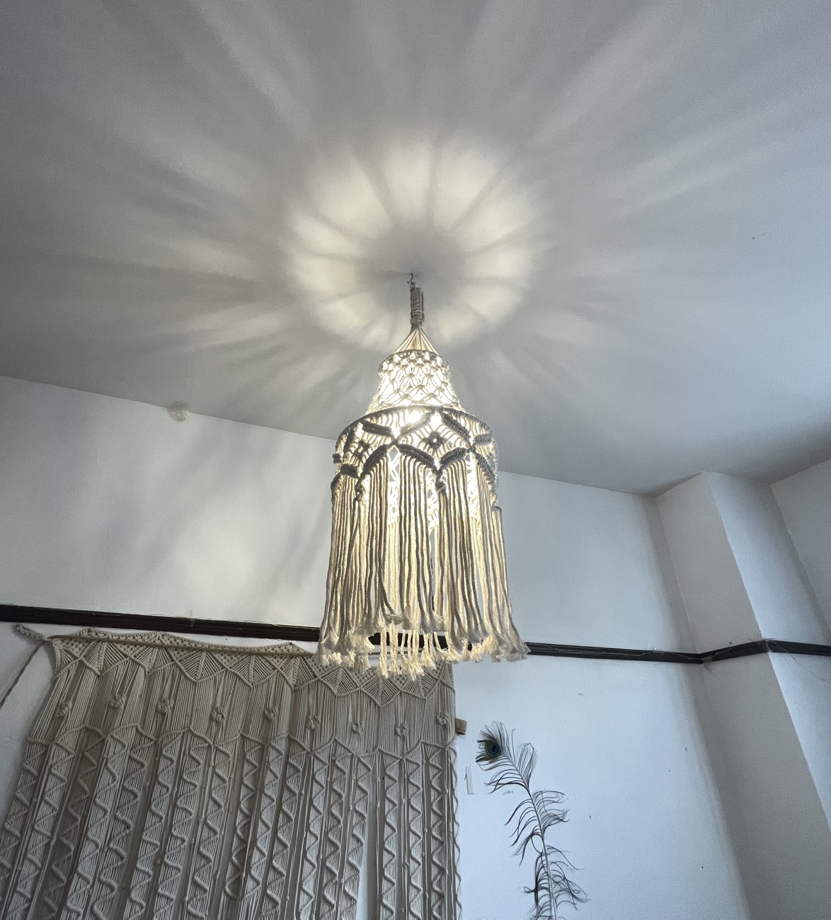 Macrame Pendant Light Shade