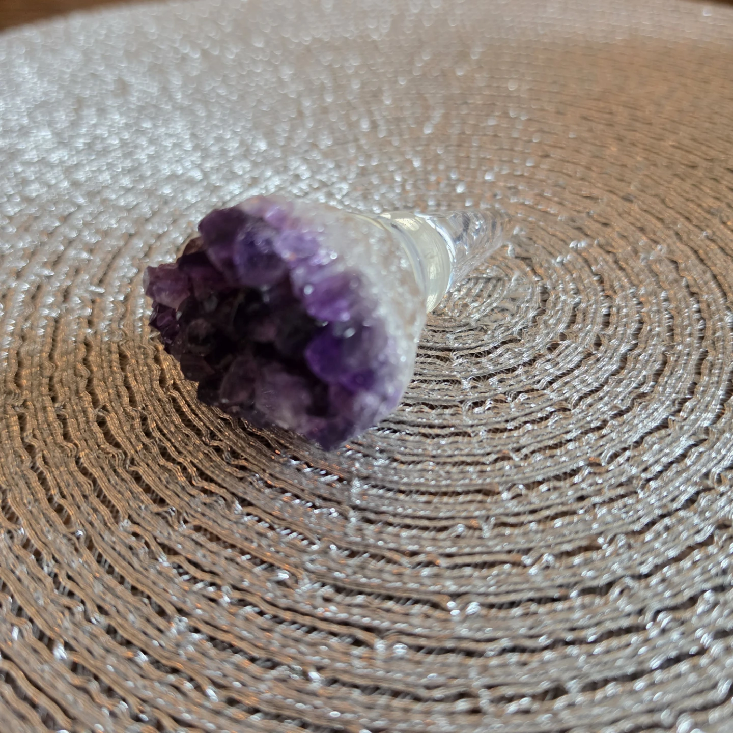 Amethyst Geode Wine Stopper NEW - photo 3
