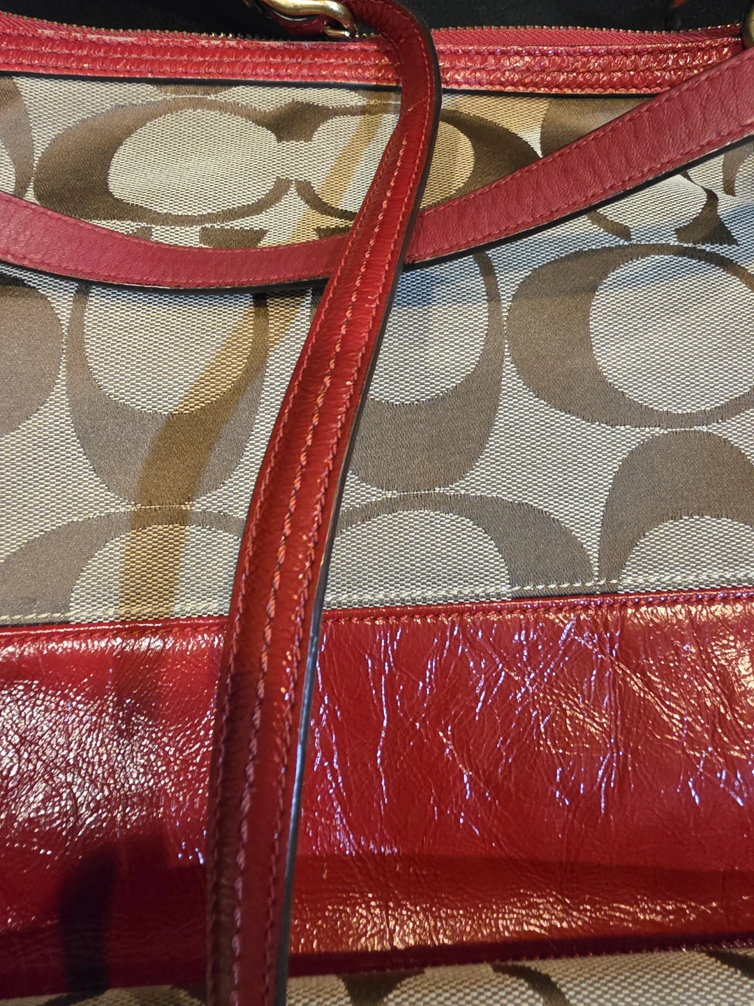 Coach Monogram Canvas Leather Shoulder Bag - photo 3