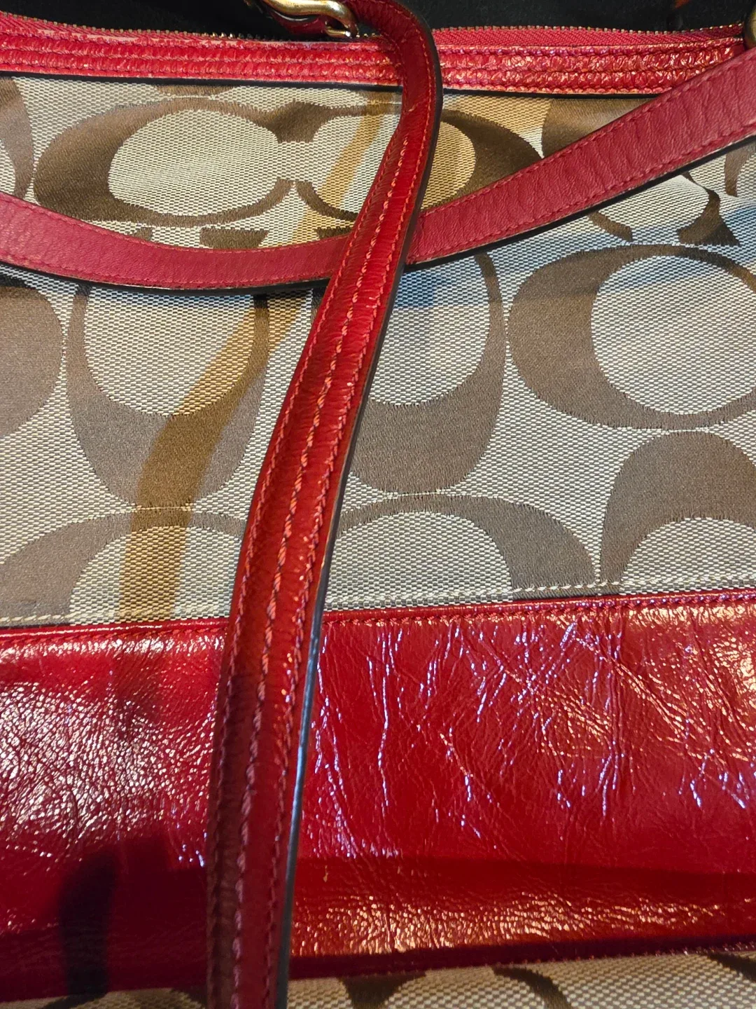 Coach Monogram Canvas Leather Shoulder Bag - photo 3