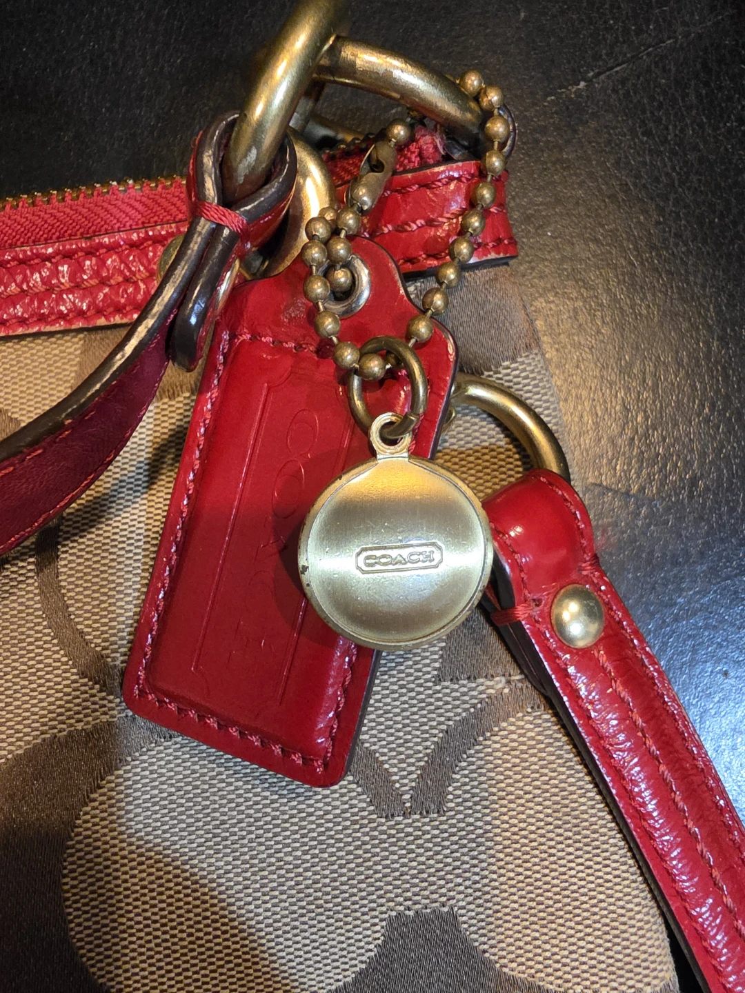 Coach Monogram Canvas Leather Shoulder Bag - photo 5