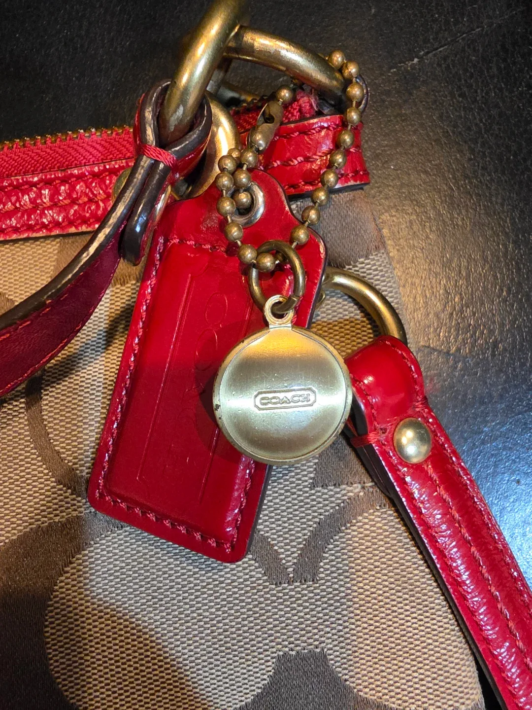 Coach Monogram Canvas Leather Shoulder Bag - photo 5
