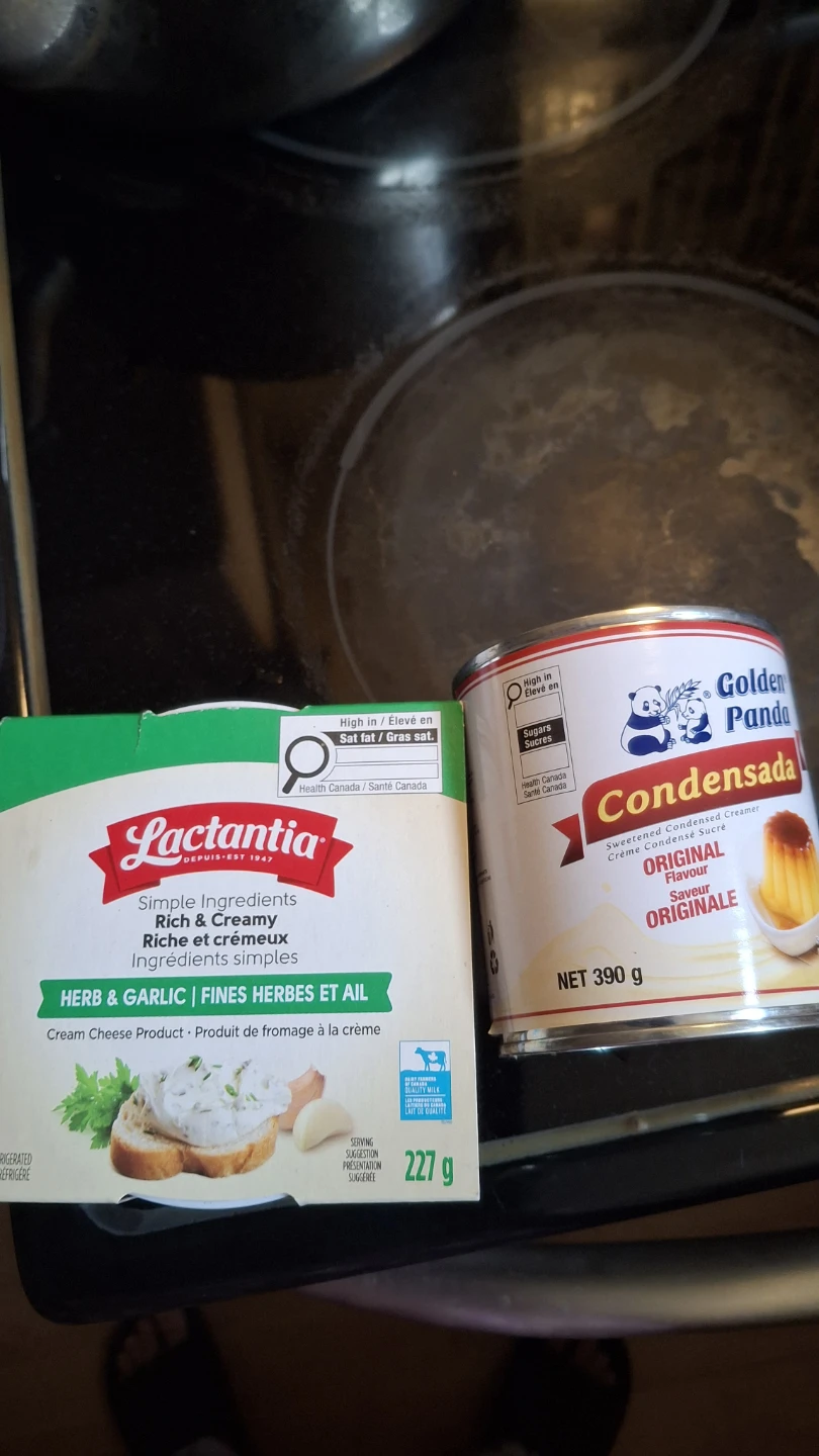 Lactantia Herb & Garlic Cream + Golden Panda Sweetened Creamer