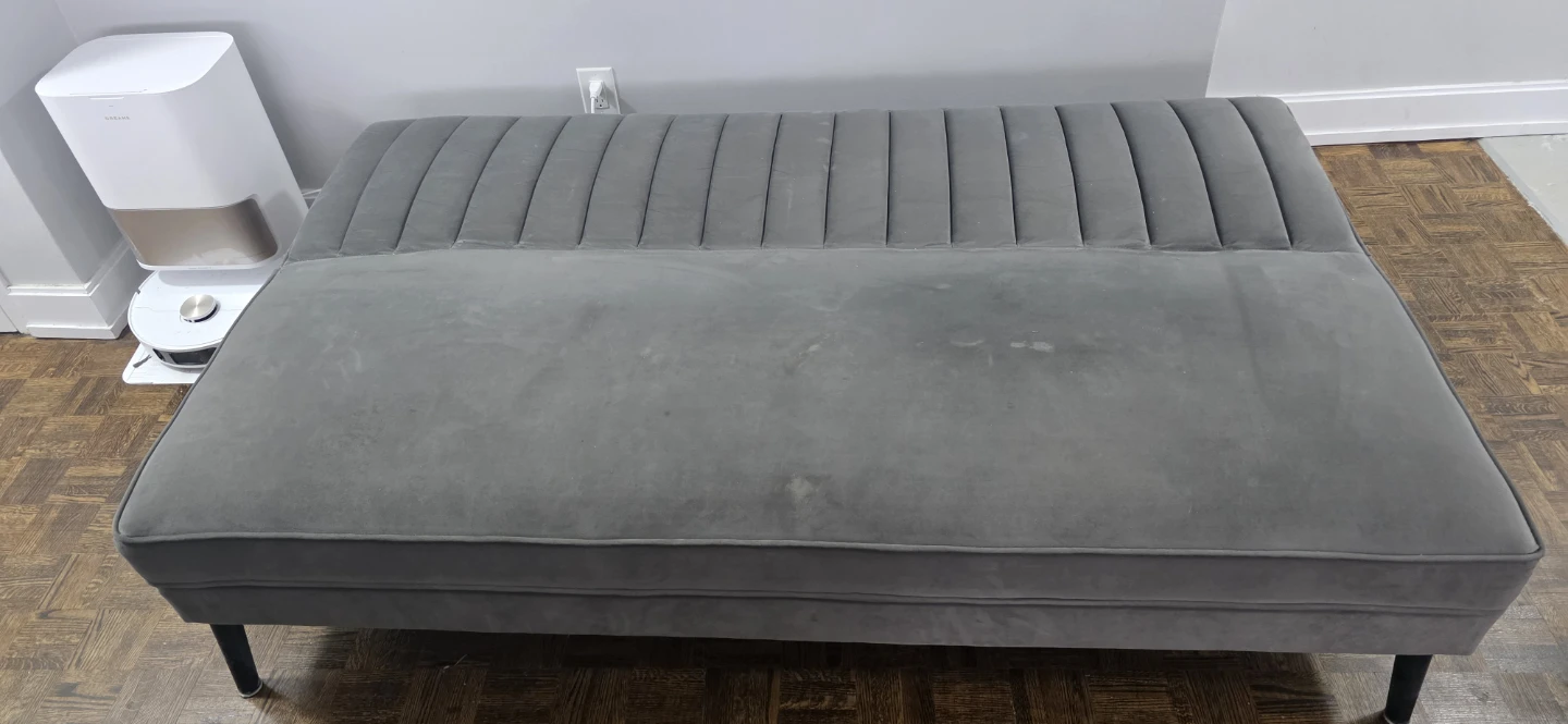 Grey Velvet Sofa Bed / Daybed – Quick Pickup - photo 4