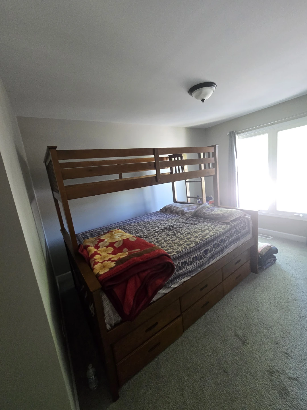 Bunk Bed with Storage Drawers and full bed
