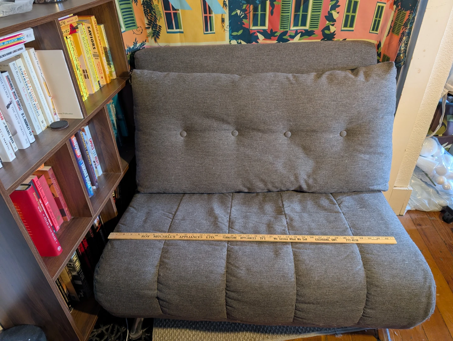 Grey Futon Chair / Sleeper - photo 2