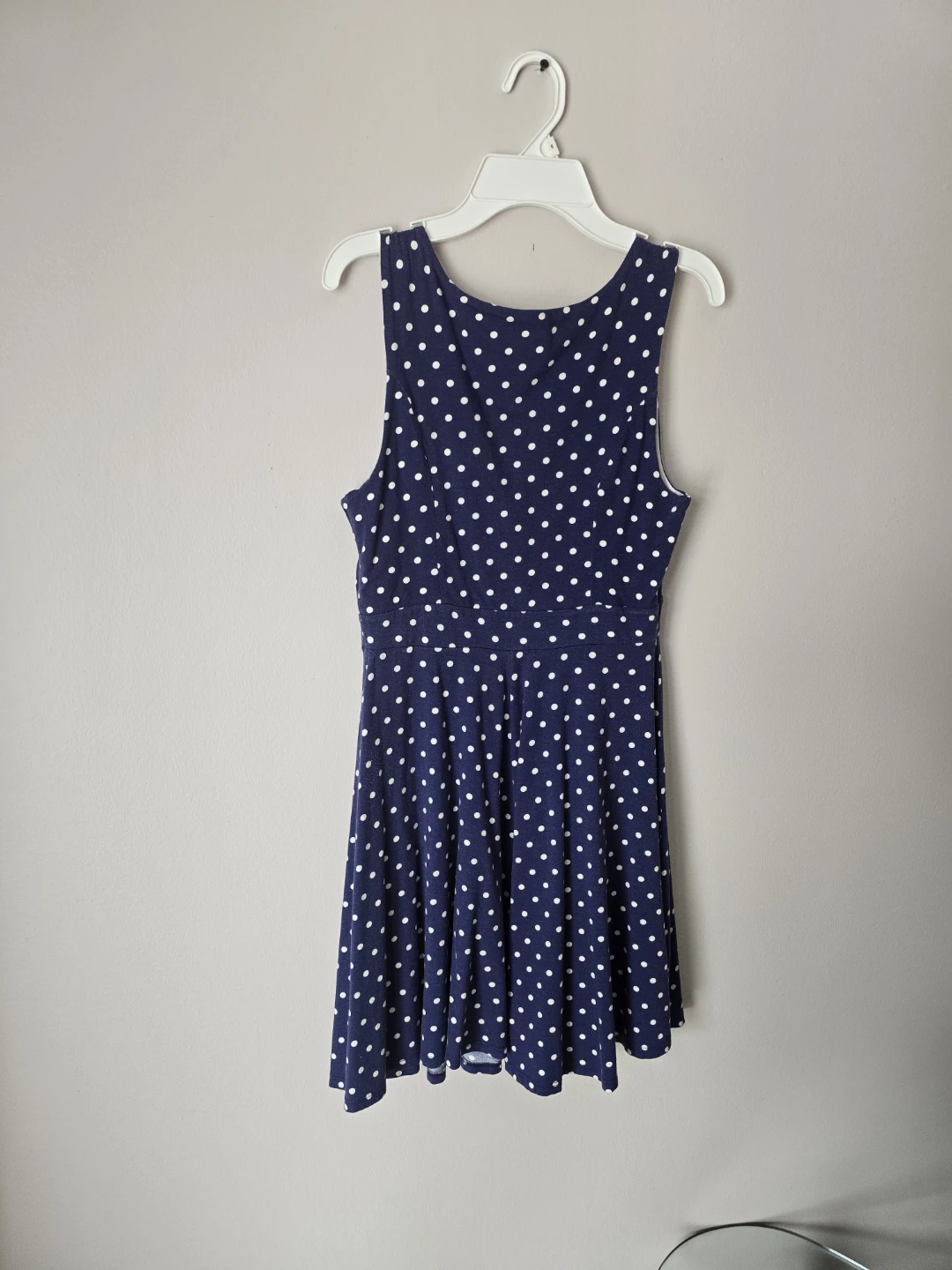 Monteau Navy Polka Dot Dress - photo 3