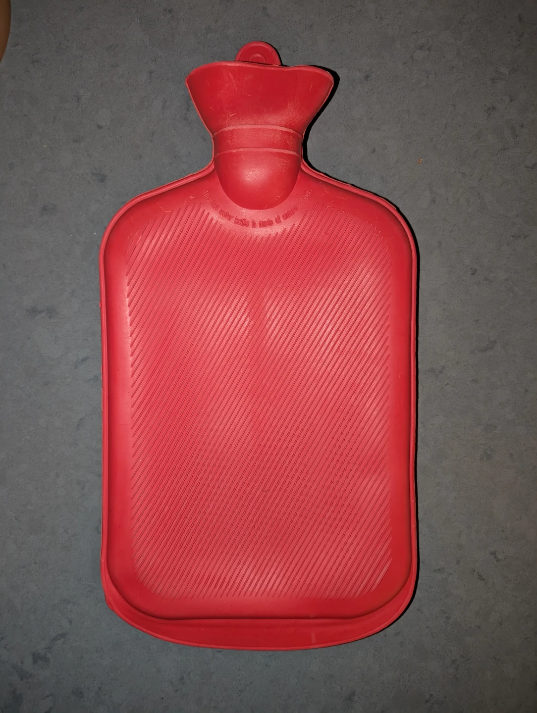 Red Rubber Hot Water Bottle