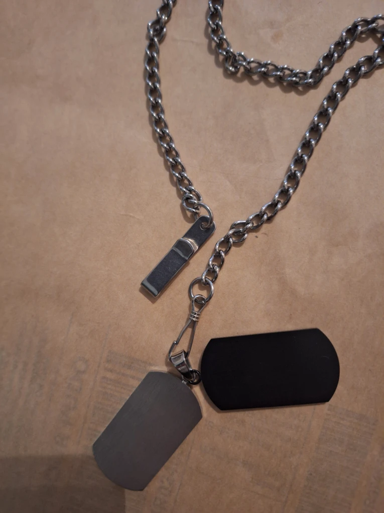 Dog Tag Necklace with Chain - photo 2