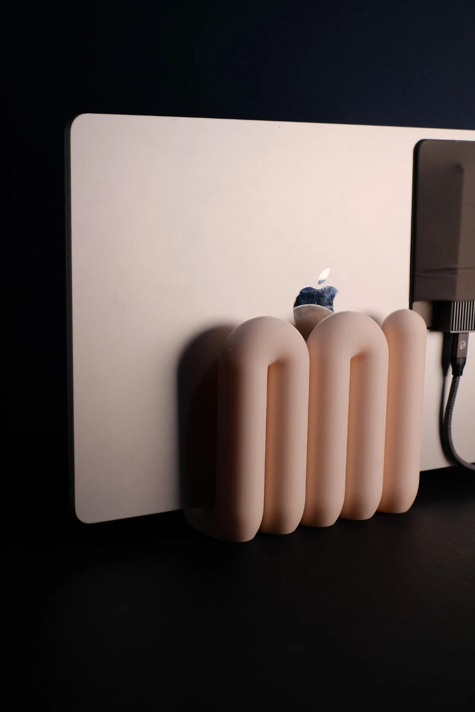 Laptop space saving holder