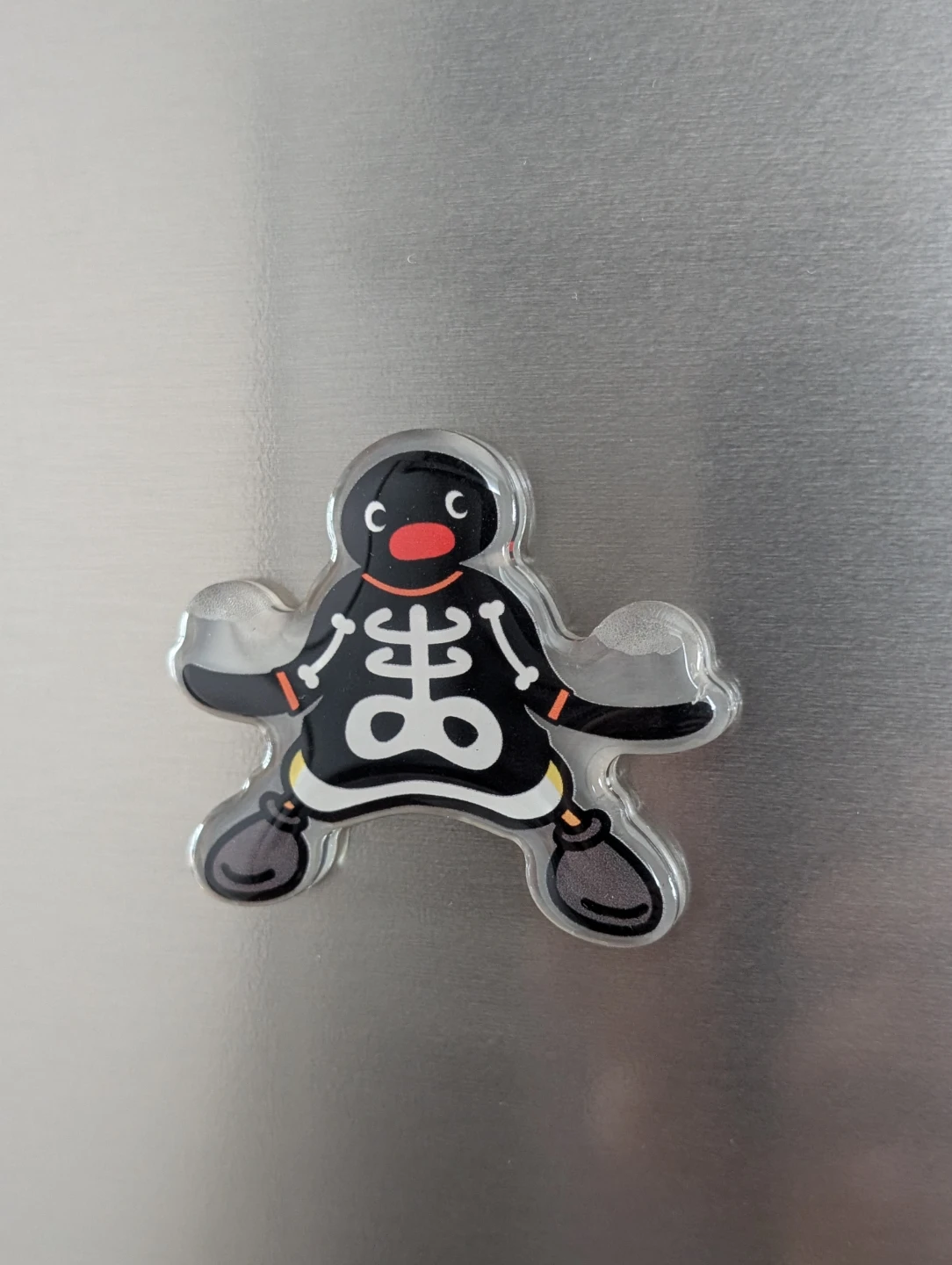 Pingu Skeleton Acrylic Magnet