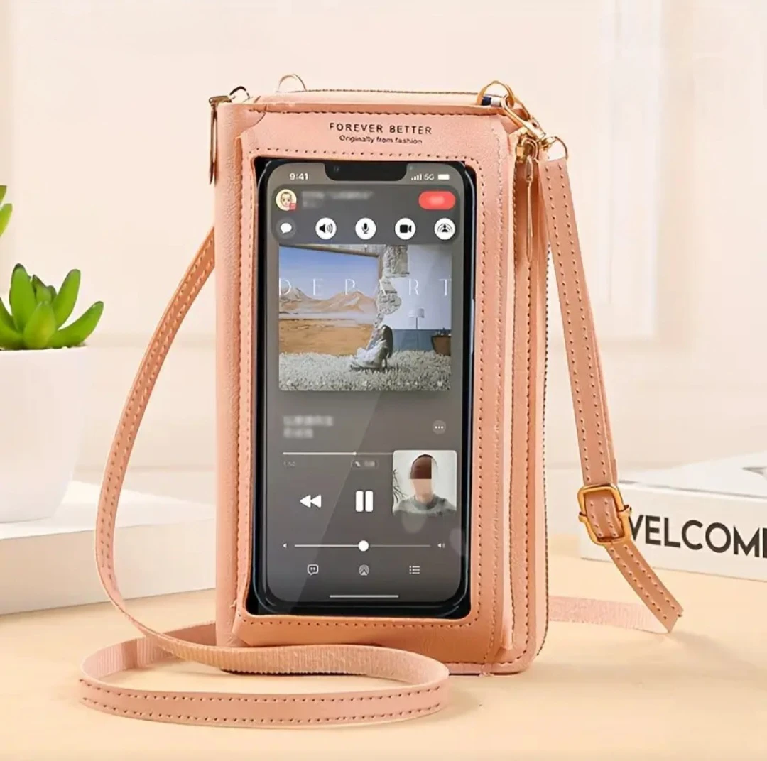 Pink Phone Crossbody Bag *Brand New*