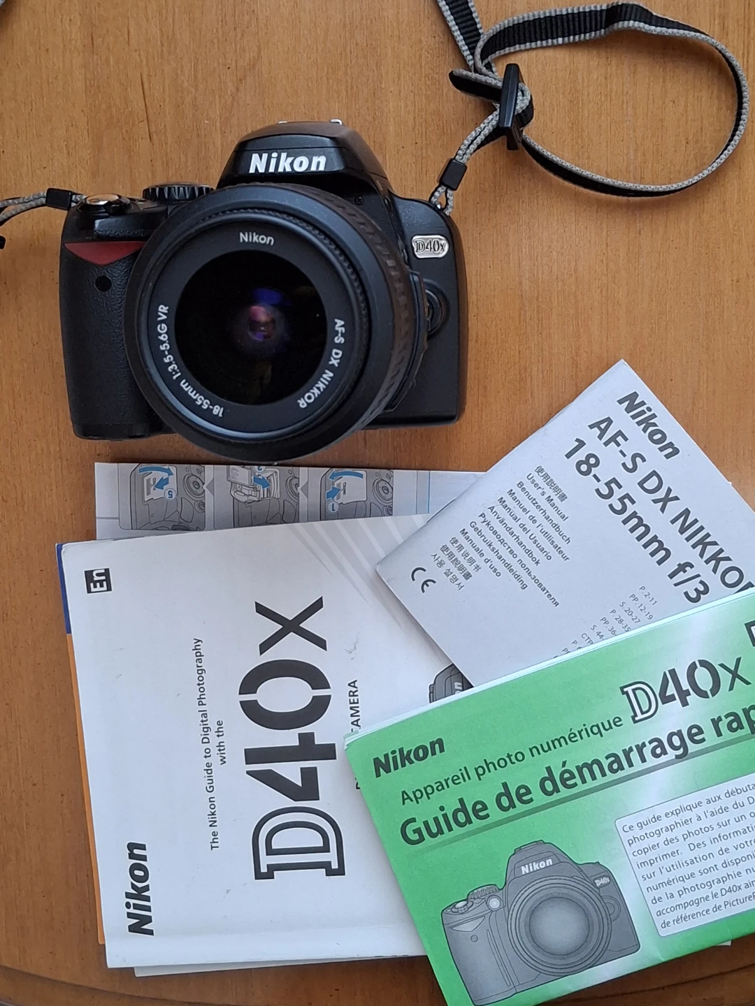 Nikon D40x 10.2MP CCD sensor DSLR, full kit