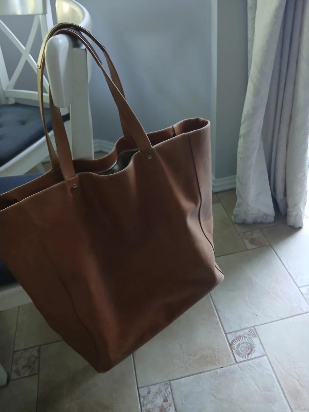 Hunter Leather Tote Bag - Brown